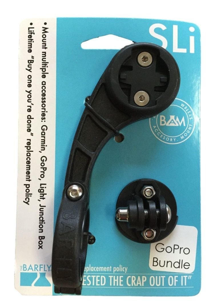 Bar Fly 4 Road Max BAM GoPro + Light Mount Bundle(Garmin Only)