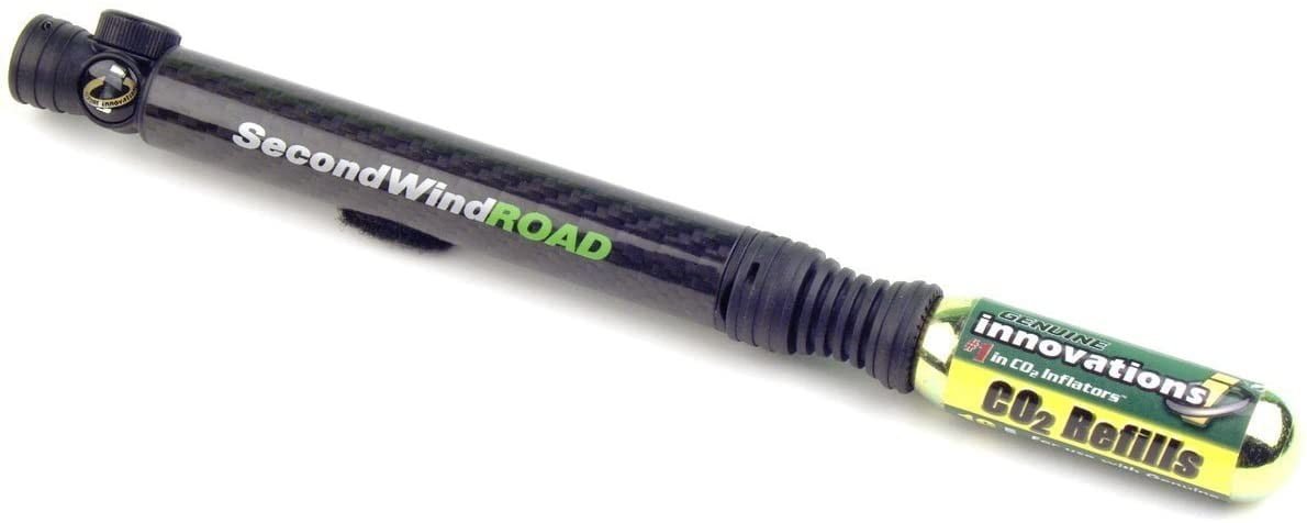 Genuine Innovations SecondWind Road Co2 משאבת יד קרבון היברידית