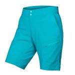 Endura WOMEN'S Humvee LITE Short CORE Pacific Blue מכנסי רכיבה נשים עם בטנה מתפרקת