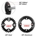 Prowheel 36/26T BCD104/64 10/11sp CANNONDALE סט גלגלי שיניים לקראנק דאבל