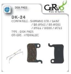 Cervo DK-24 Shimano, TRP רפידות מעצור דיסק