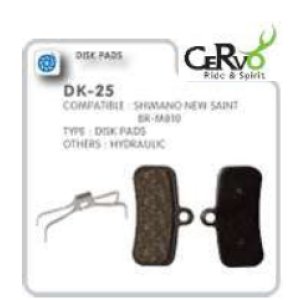 Cervo DK-25 Shimano Saint, TRP רפידות מעצור דיסק