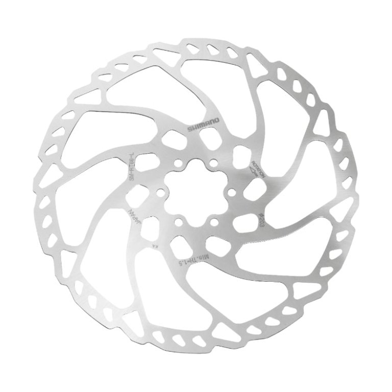 Shimano (RT66) Disc Rotor Unit For 6-Hole Hub 203mm