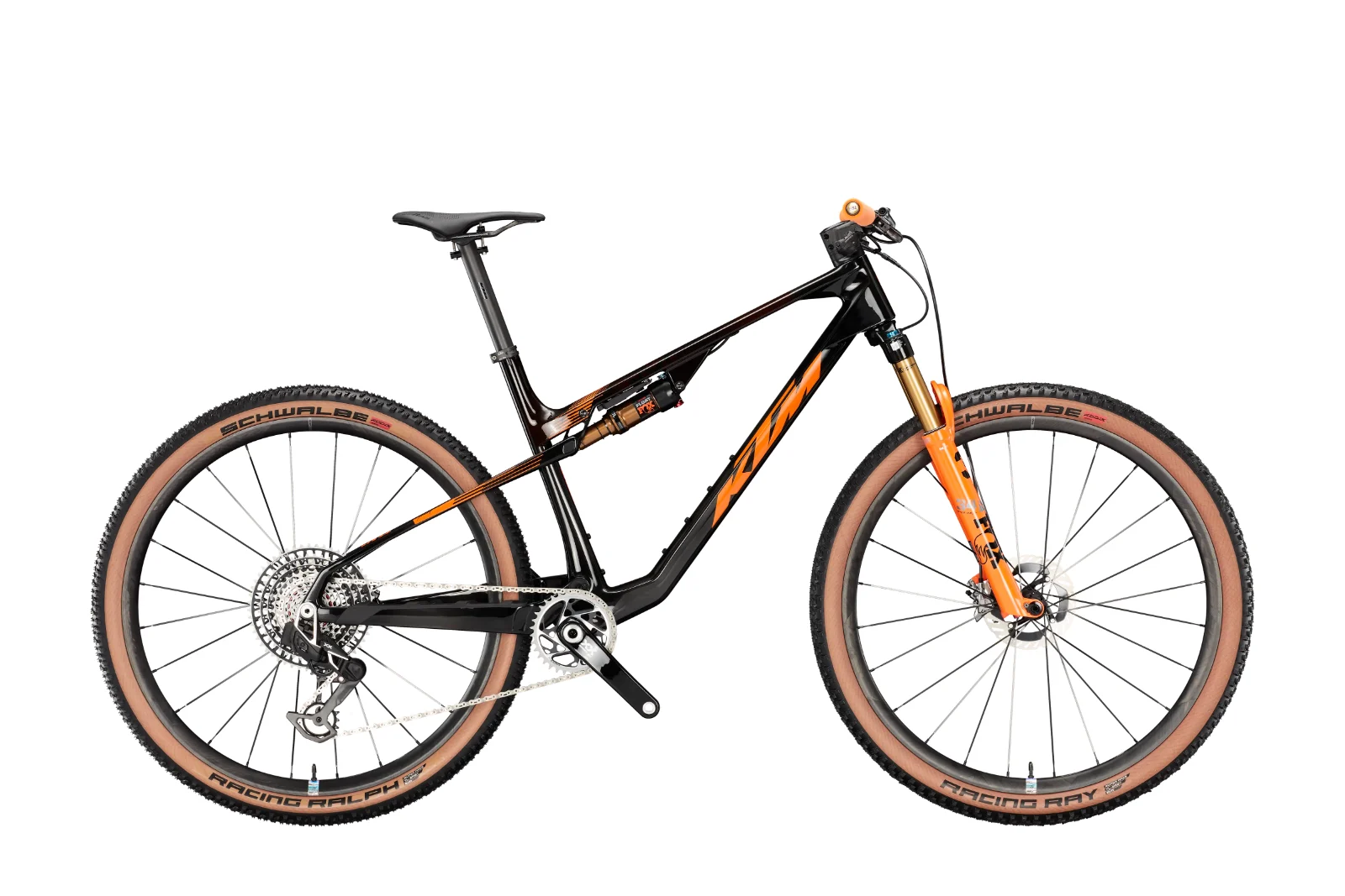KTM Scarp MT Exonic 2025 – אופני הרים מקצועיים (SRAM XX SL Transmission 1×12, Transparent Orange)