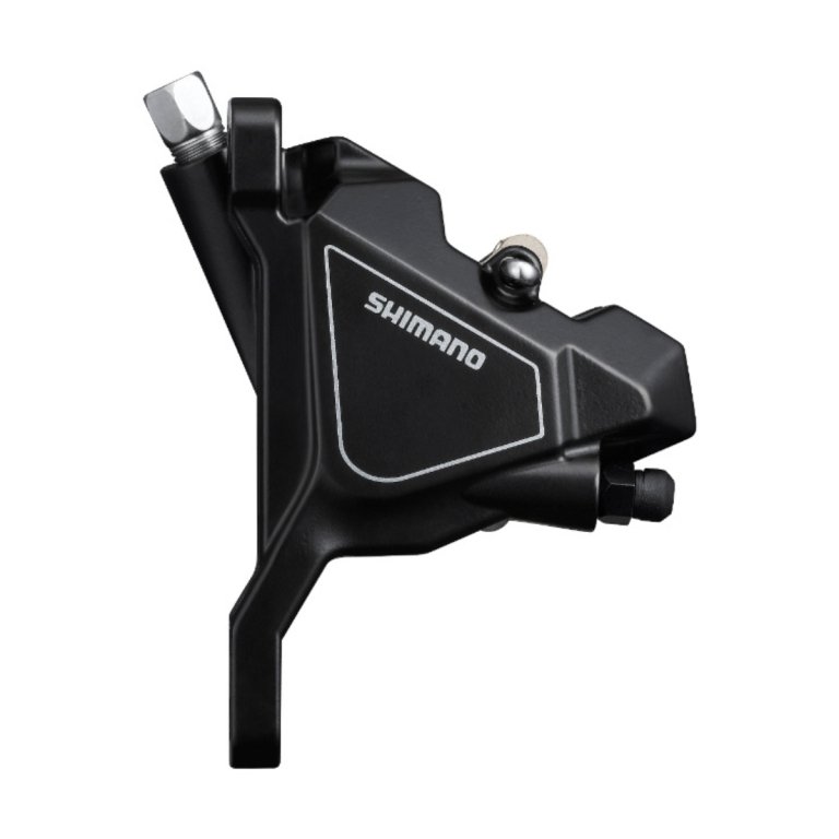 קליפר בלם דיסק הידראולי קדמי Shimano BR-UR300 Altus Flat Mount עם רפידות רזין B05S-RX ללא צלעות קירור – קליפר בלבד, ללא ידית וצינור