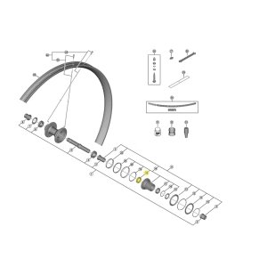 מיסב קרטריג' אטום Shimano (FH-M9210-B) (17x26x5)