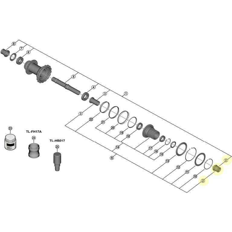 מכסה ימני Shimano (FH-M9210-B)