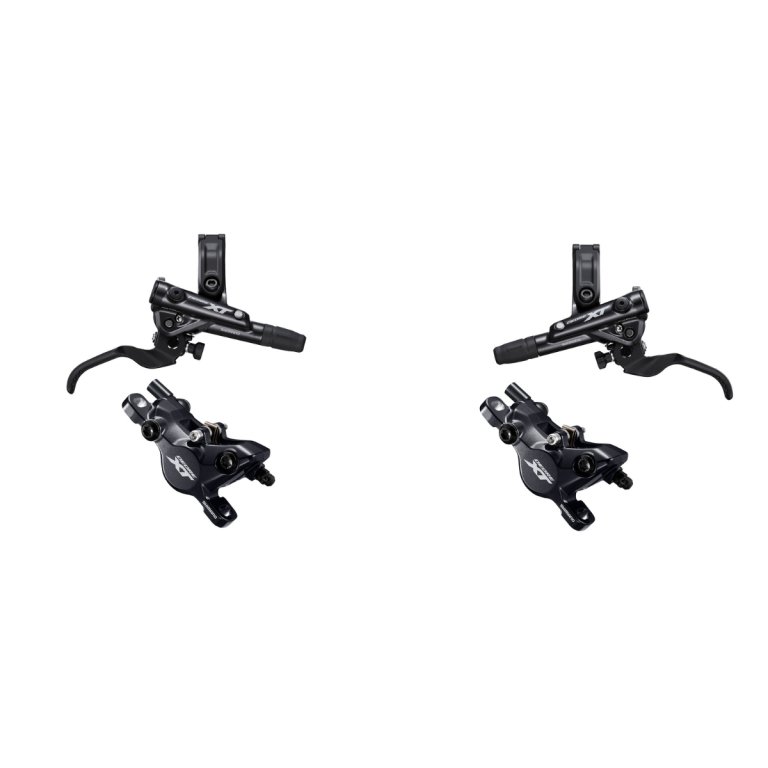 סט בלמי דיסק מורכבים קדמי + אחורי Shimano (8100) XT