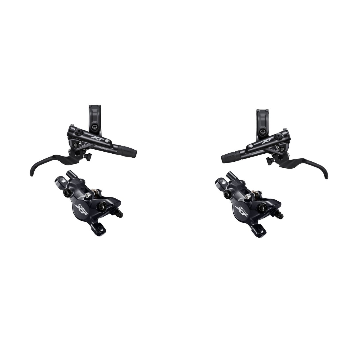 סט בלמי דיסק מורכבים קדמי + אחורי Shimano (8100) XT