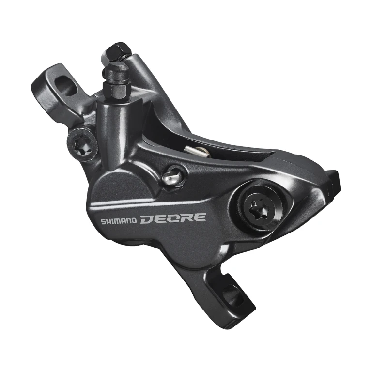 קליפר בלם דיסק הידראולי Shimano 6120 Deore קדמי/אחורי עם רפידות רזין G03S ללא מתאם – קליפר בלבד, ללא ידית וצינור