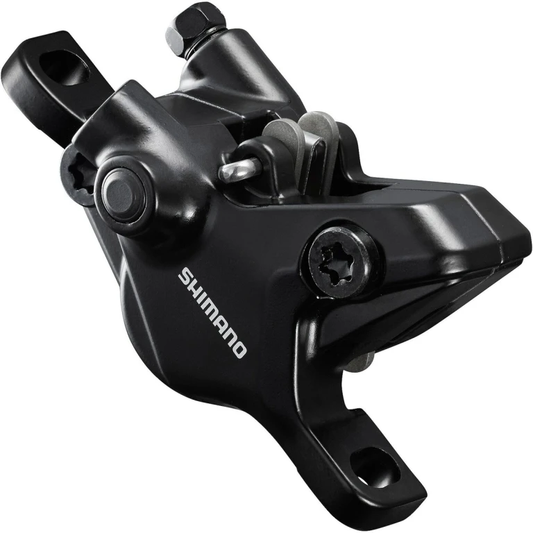 קליפר בלם דיסק הידראולי Shimano MT410 Deore קדמי/אחורי עם רפידות רזין B05S-RX ללא מתאם – קליפר בלבד, ללא ידית וצינור
