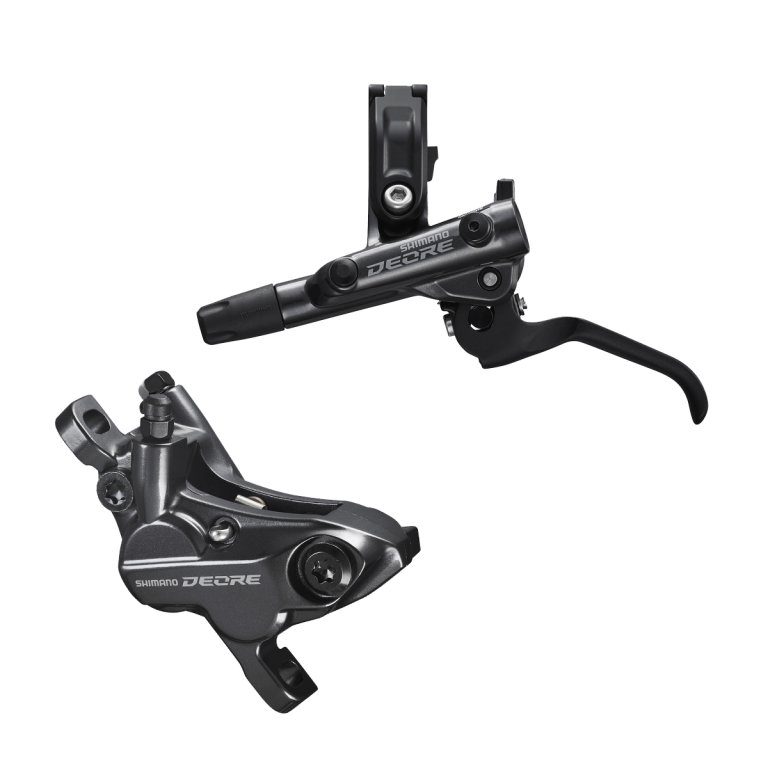 סט בלם דיסק מורכב Shimano BL-M6100+BR-M6120 Deore שמאל/קדמי