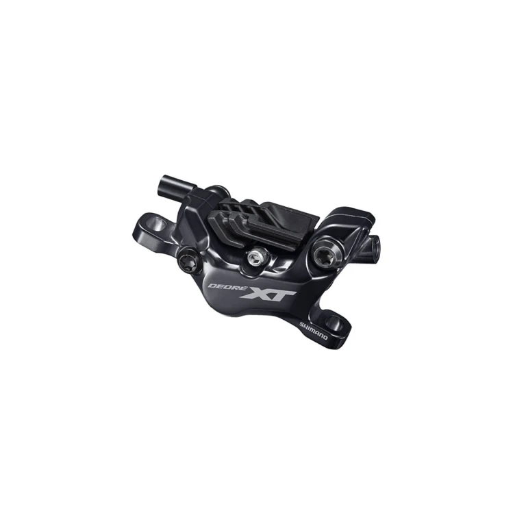 קליפר בלם דיסק הידראולי Shimano 8120 XT קדמי/אחורי עם רפידות רזין N03A ללא מתאם – קליפר בלבד, ללא ידית וצינור