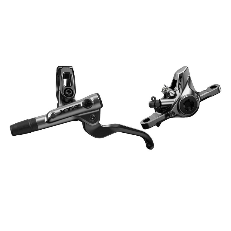 סט בלם דיסק קדמי מורכב Shimano 9100 XTR (קליפר, ידית, רפידות, צינור, מתאם)