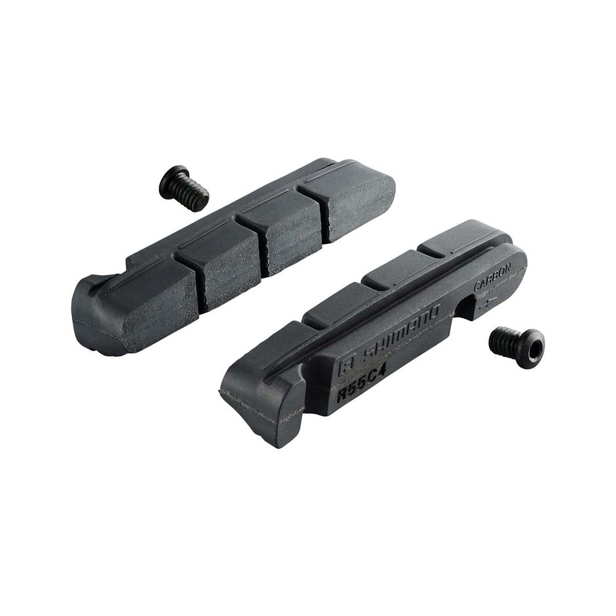 רפידות בלם Shimano R55C4 וברגי קיבוע לחישוק קרבון
