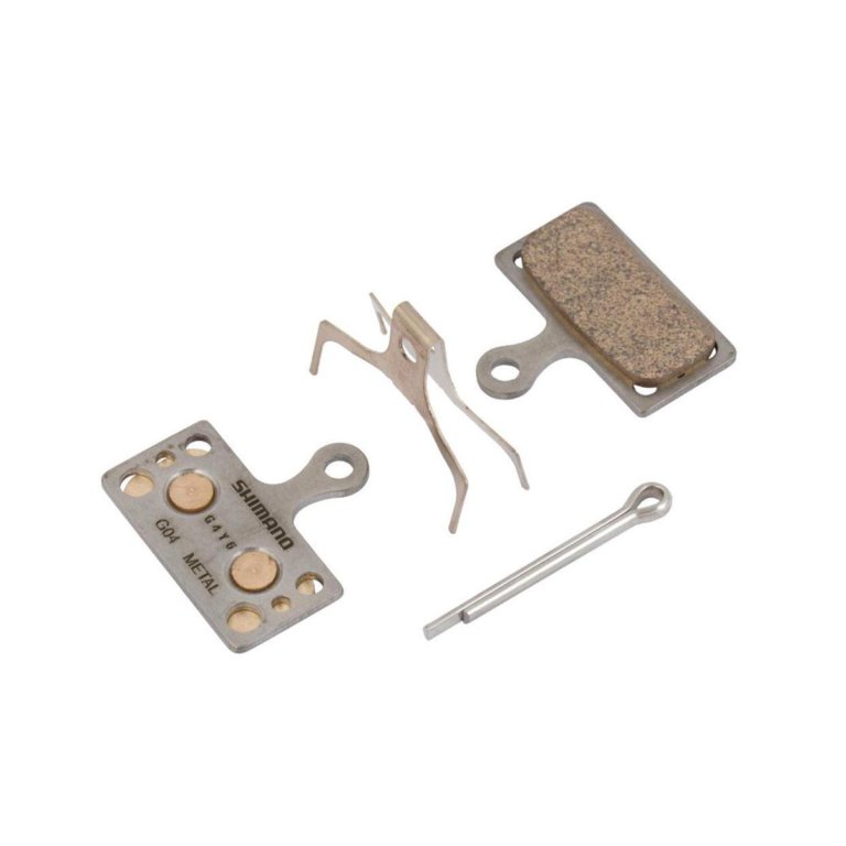 רפידות מתכת וקפיץ Shimano G04A עם פין נעילה ל-BRM8000