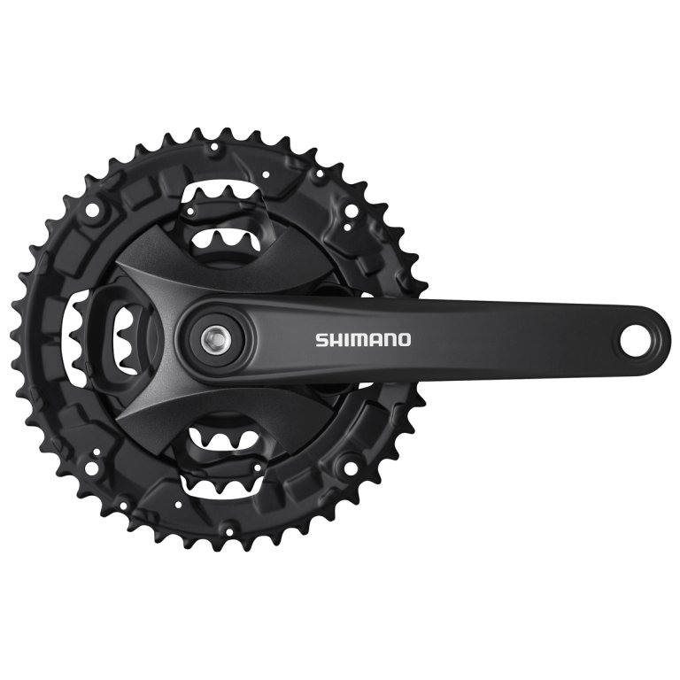 קראנק 9 הילוכים Shimano (FC-MT101) לציר מרובע (Square) ללא מגן שרשרת