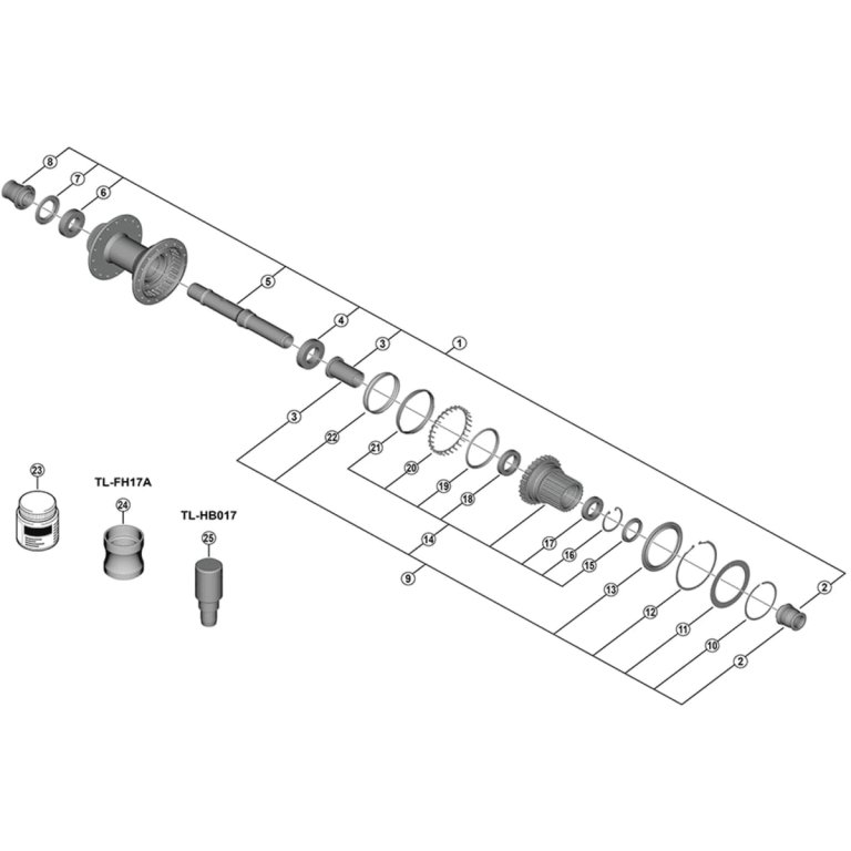 מיסב קרטריג' אטום Shimano (FH-M8210-B)