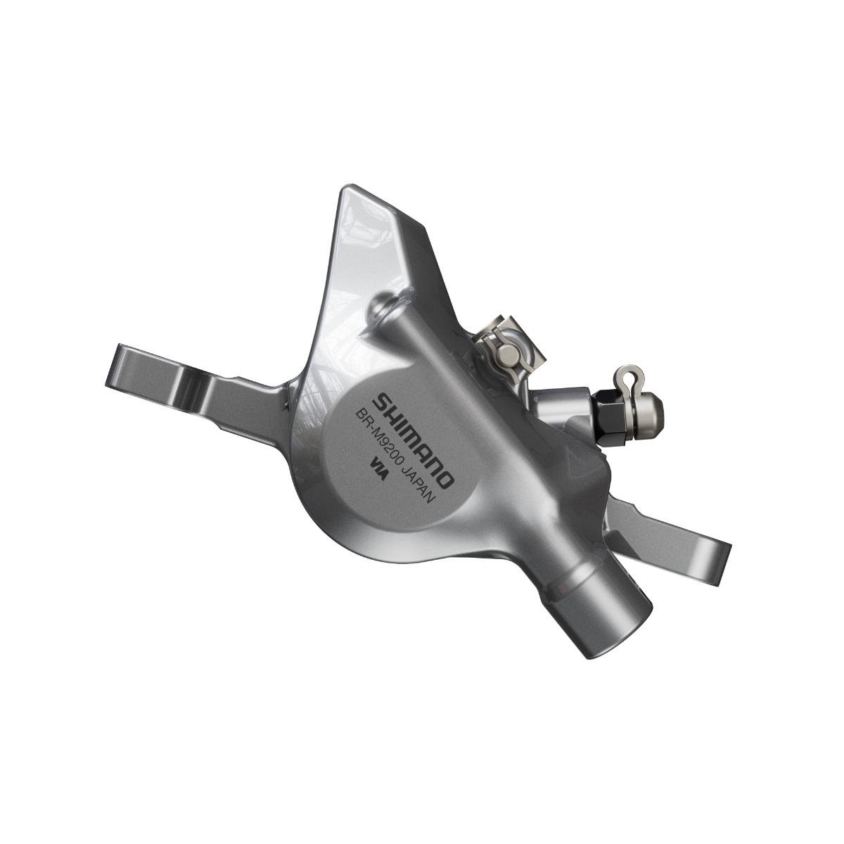 קליפר בלם דיסק הידראולי קדמי או אחורי Shimano (9200) XTR ללא מתאם עם רפידת רזין K05TI-RX (ללא צלעות קירור) – קליפר בלבד, ללא ידית וצינור