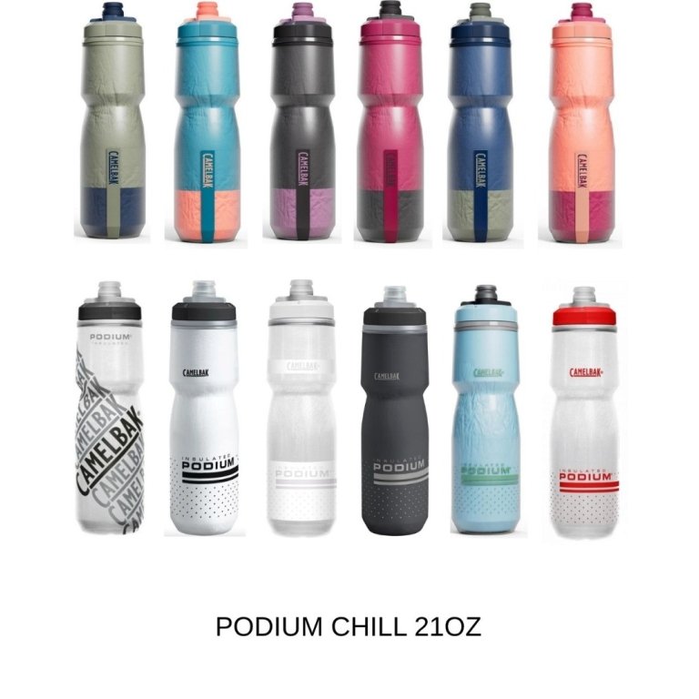 CamelBak Podium Chill 21oz – בקבוק רכיבה מבודד, 620 מ"ל