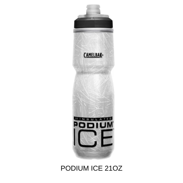 CamelBak Podium Ice 21oz – בקבוק רכיבה מבודד, 620 מ"ל, שחור