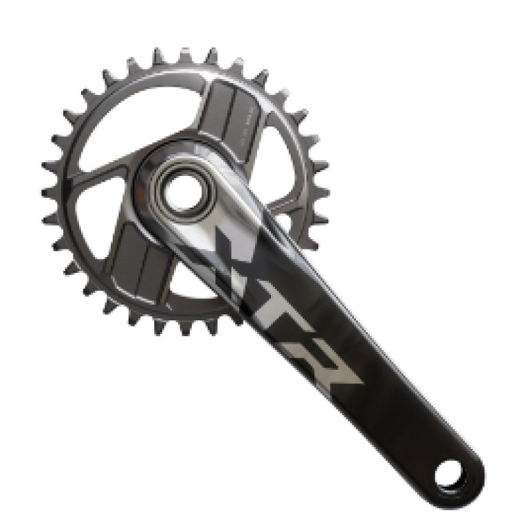 קראנק 12 הילוכים Shimano (M9220) XTR Hollowtech-2 ללא גלגל שיניים