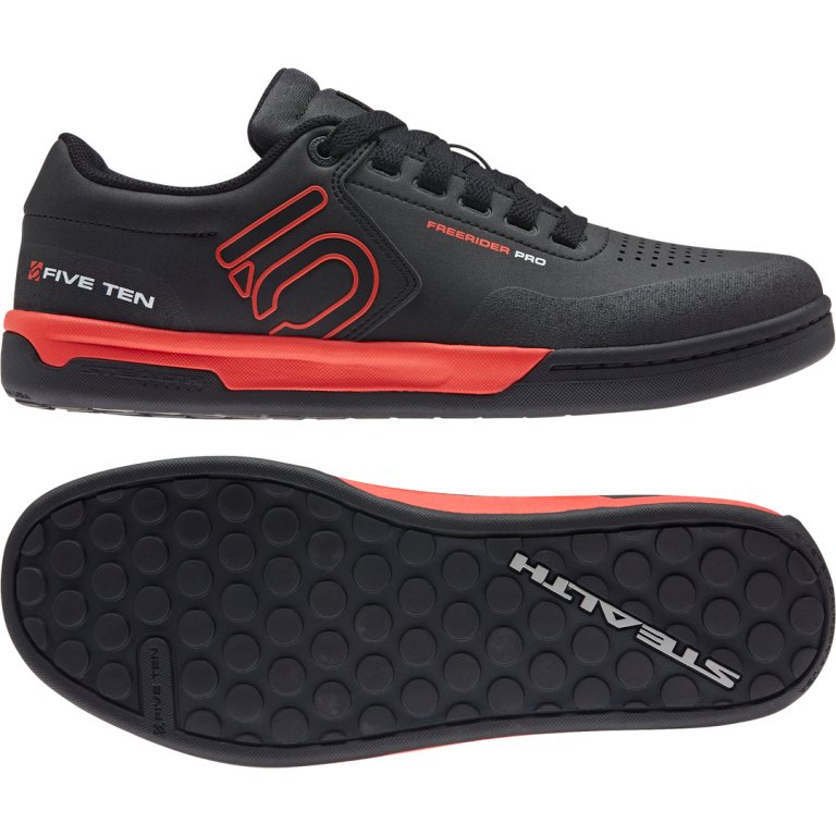Five Ten Freerider Pro – נעלי רכיבה לפדלים שטוחים, שחור/אדום