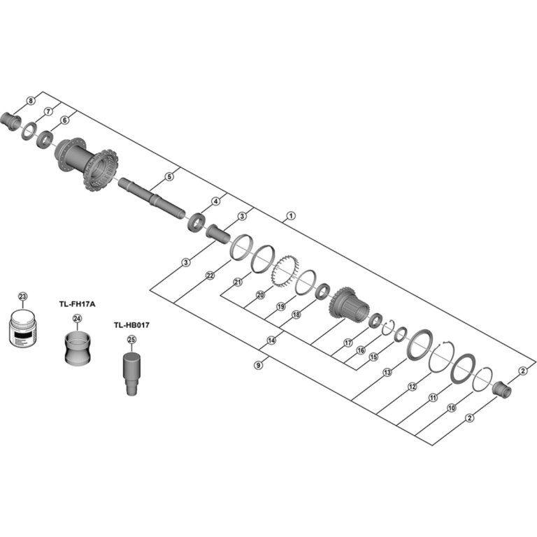 ערכות המרה לגוף פריהאב Shimano (FH-M9210-B)