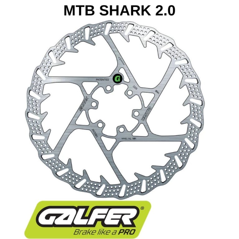 Galfer Shark 6B – רוטור לבלם דיסק, 6 ברגים, 2.0 מ"מ