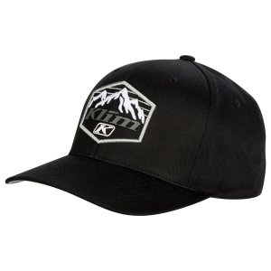 KLIM Glacier – כובע מצחייה בסגנון Flexfit, שחור, S-M