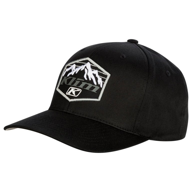 KLIM Glacier – כובע מצחייה בסגנון Flexfit, שחור, S-M