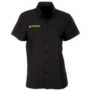 KLIM Pit לנשים – חולצה מכופתרת טכנית, שרוול קצר