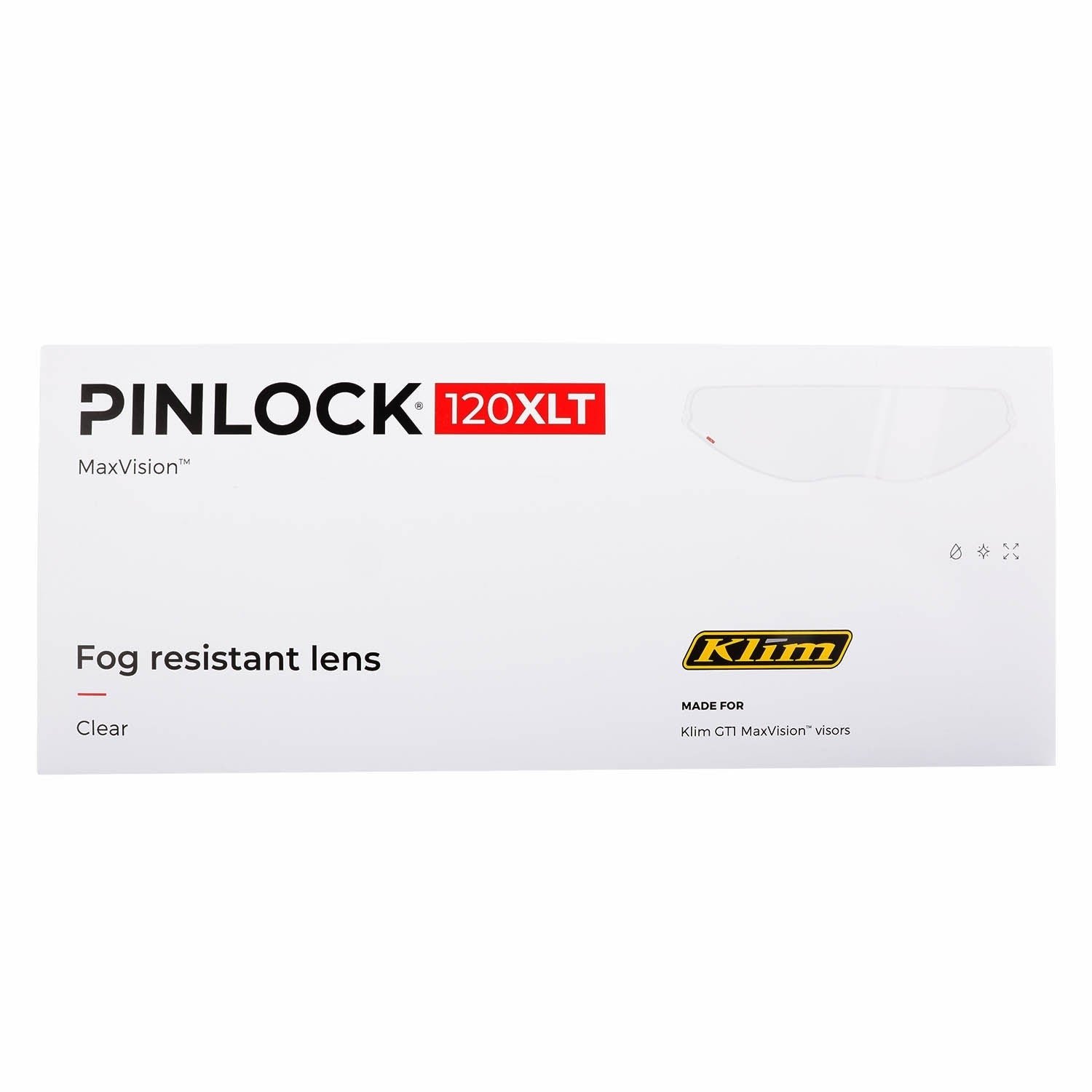 KLIM GT1 – עדשת Pinlock 120 XLT נגד אדים לקסדת אופנוע GT1