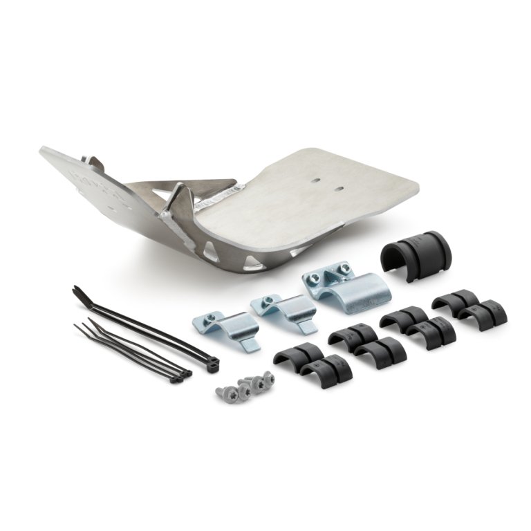 KTM Skid Plate – מגן גחון מאלומיניום 4 מ"מ לאופנוע שטח 2 פעימות