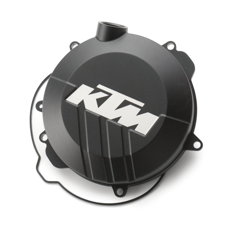KTM Outer Clutch Cover – מכסה מצמד חיצוני מאלומיניום CNC לאופנוע דו-פעימתי, שחור