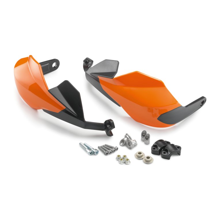 KTM Handguard Kit – מגני ידיים סגורים לאופנוע, כתום, גרסה גבוהה