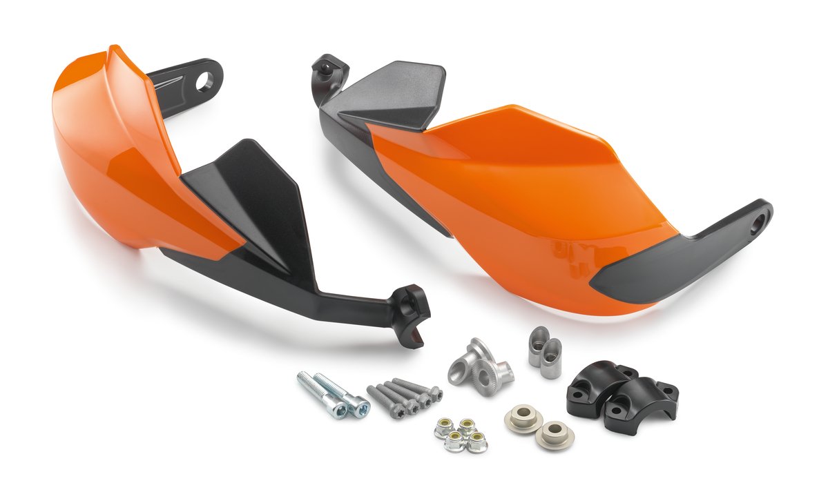 KTM Handguard Kit – מגני ידיים סגורים לאופנוע, כתום, גרסה גבוהה