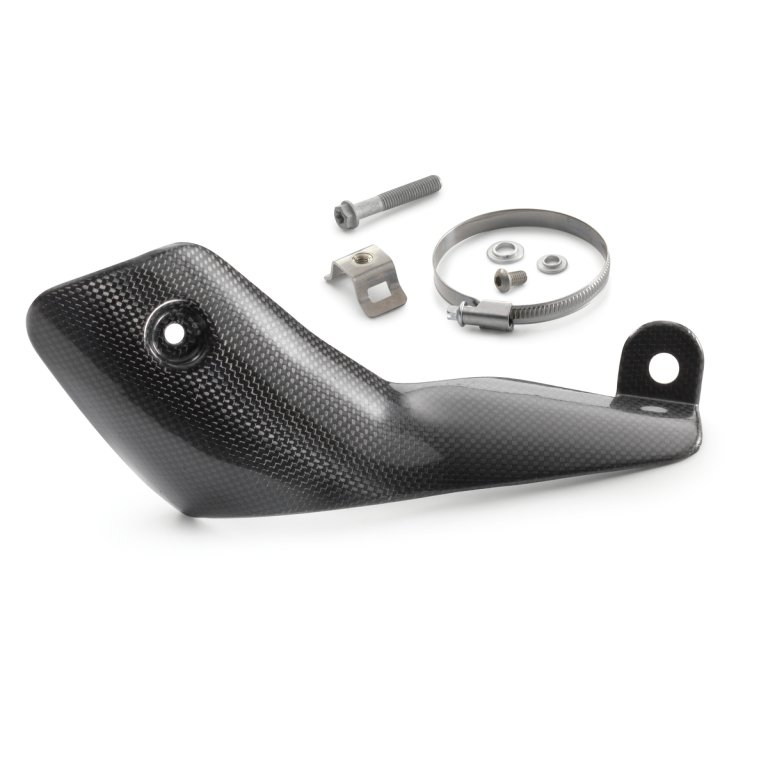 KTM Heat Protection – מגן חום מקרבון לאגזוז, יציב בחום לאורך זמן