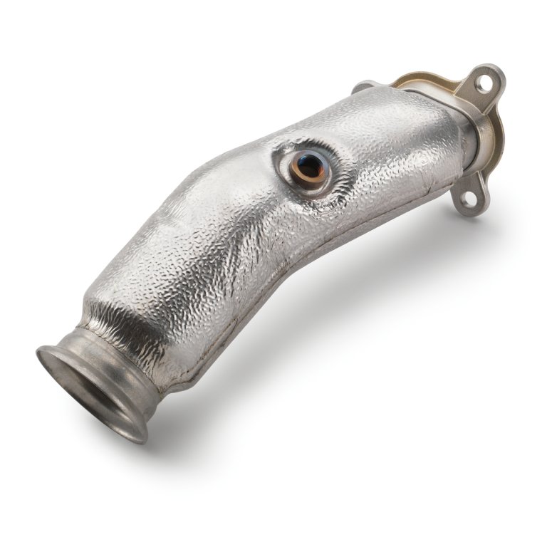 KTM Manifold with Integrated Insulation – סעפת אגזוז מבודדת לאופנוע, נירוסטה