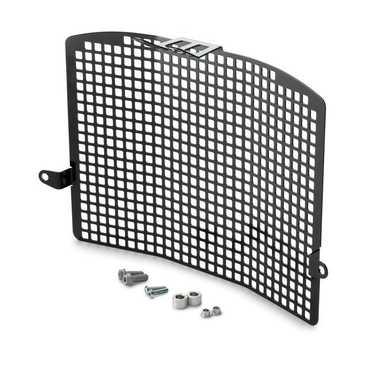 KTM Radiator Protection Grille – רשת מגן מאלומיניום לרדיאטור של האופנוע, שחורה