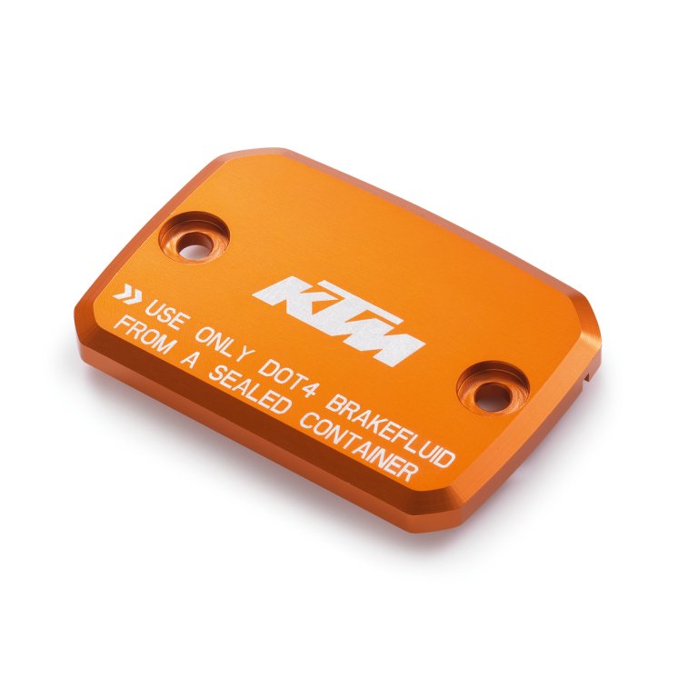 KTM Brake Fluid Reservoir Cover – מכסה CNC למיכל נוזל הבלם הקדמי, כתום