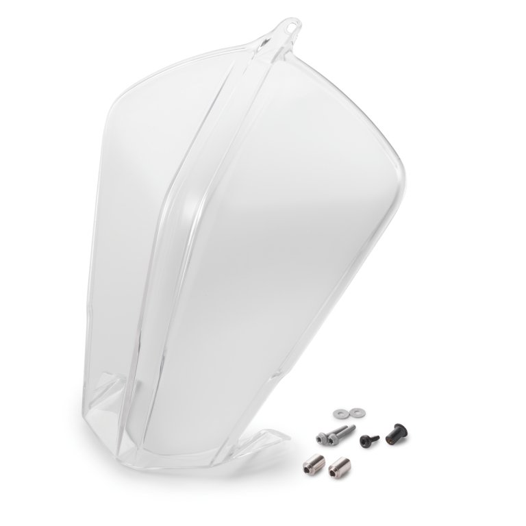 KTM Headlight Protection – מגן פנס שקוף מ-Makrolon, כמו באופנועי הראלי של KTM