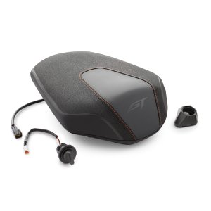 KTM Ergo Pillion Seat – מושב נוסע ארגונומי מחומם לאופנוע, שחור