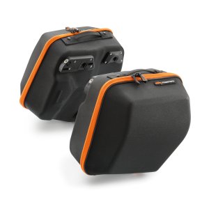 KTM Side Bag Set – סט תיקי צד לאופנוע, 16 ליטר לכל צד, עם שקים פנימיים
