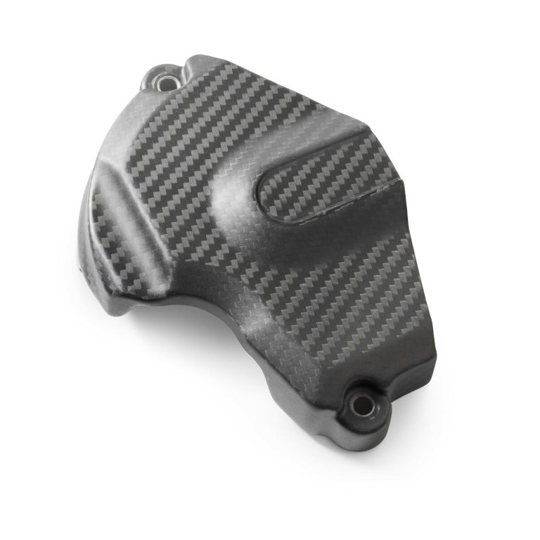 KTM Front Sprocket Cover – מכסה קרבון לגלגל השיניים הקדמי, גימור מט
