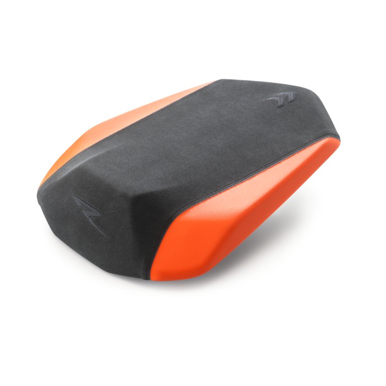 KTM Ergo Pillion Seat – מושב נוסע ארגונומי לאופנוע, שחור-כתום