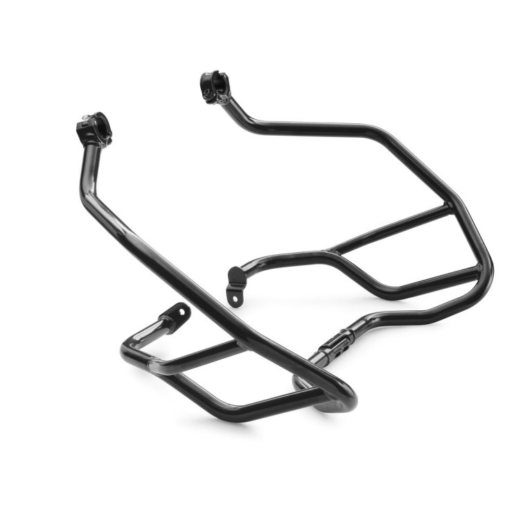 KTM Crash Bar Kit – מגני מנוע (קראש בר) מפלדה לאופנוע, שחור