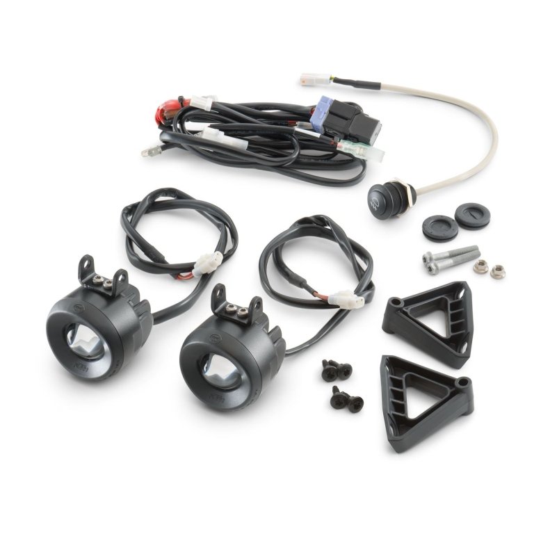KTM Fog Light Kit – ערכת פנסי ערפל לאופנוע, 4400 לומן לכל פנס