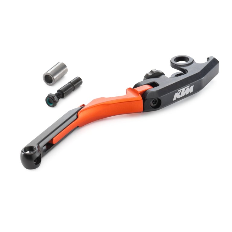 KTM Brake Lever – ידית בלם מתקפלת לאופנוע, מרחק ואורך מתכווננים