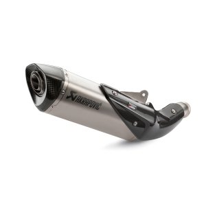 Akrapovič Slip-on Line – משתיק אגזוז מטיטניום לאופנוע, עם כיפת קרבון
